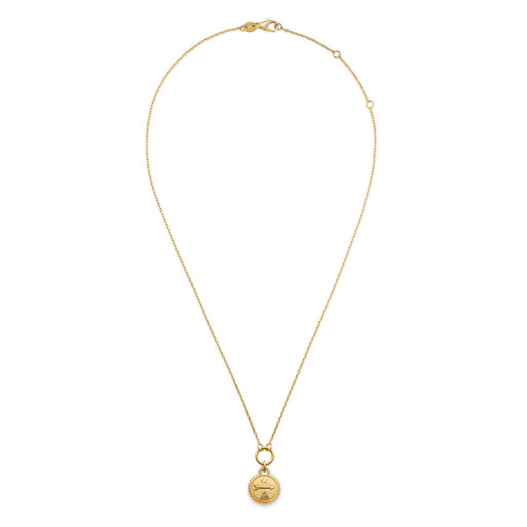 18K Yellow Gold Dream | Thread Necklace | Diamond, Yellow Gold – FoundRae view 3