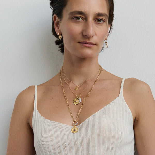 Dream | Thread Necklace | Diamond, Yellow Gold