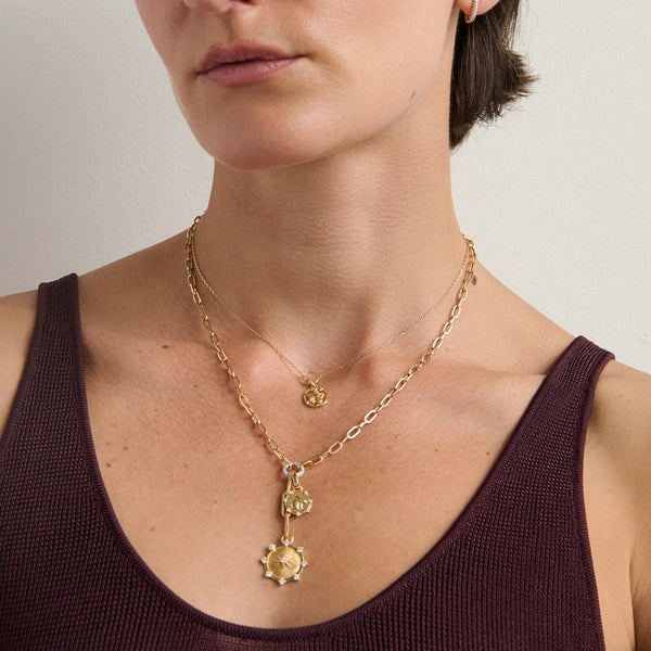 Reverie | Butterfly Thread Necklace | Diamond, Yellow Gold