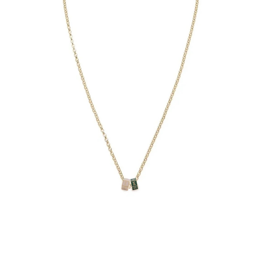 Blush & Olive I Love U : Fine Belcher Necklace view 1