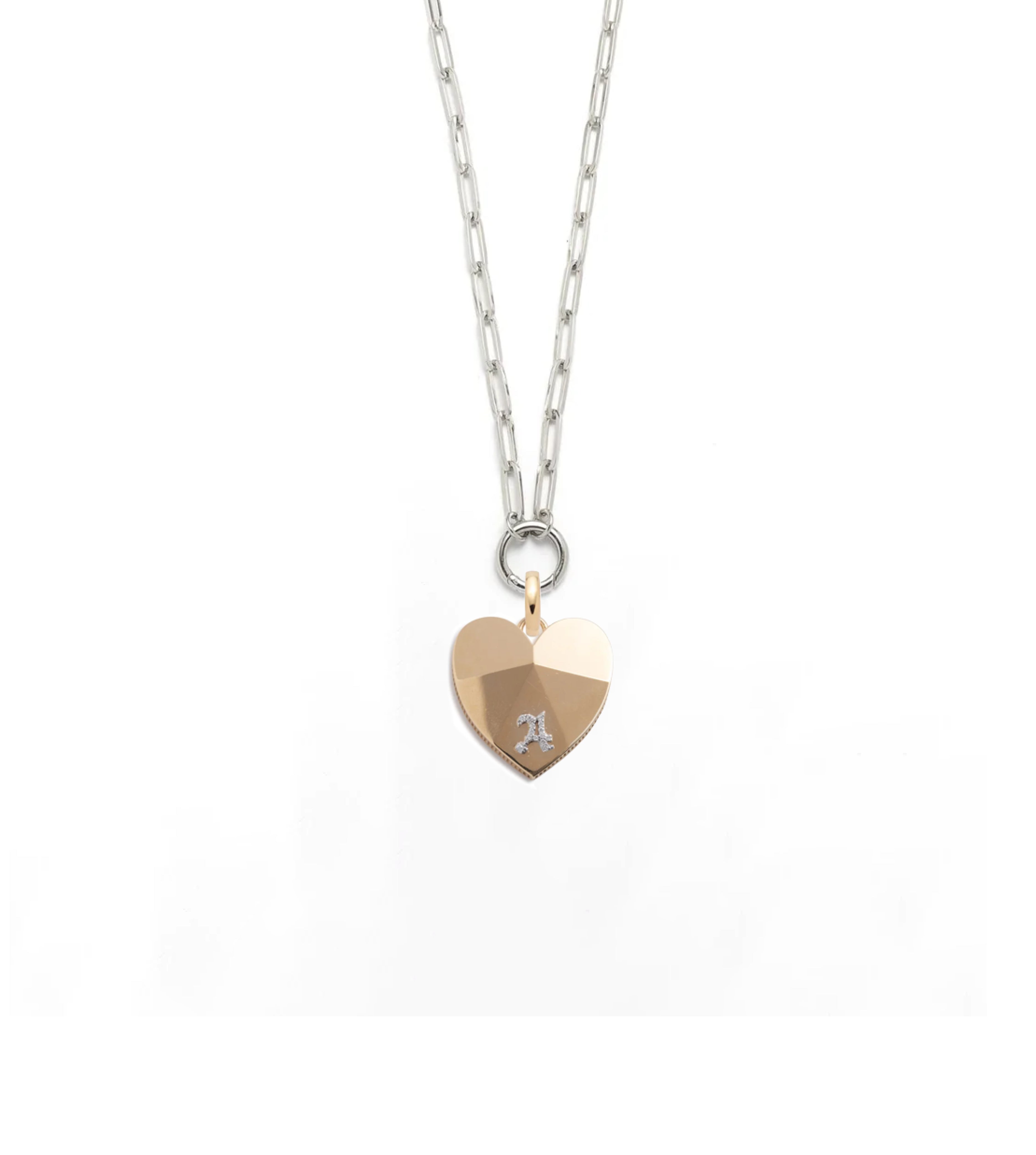 Evergrowing - Love : Custom Facets of Love Classic Fob Open Clip Chain Necklace