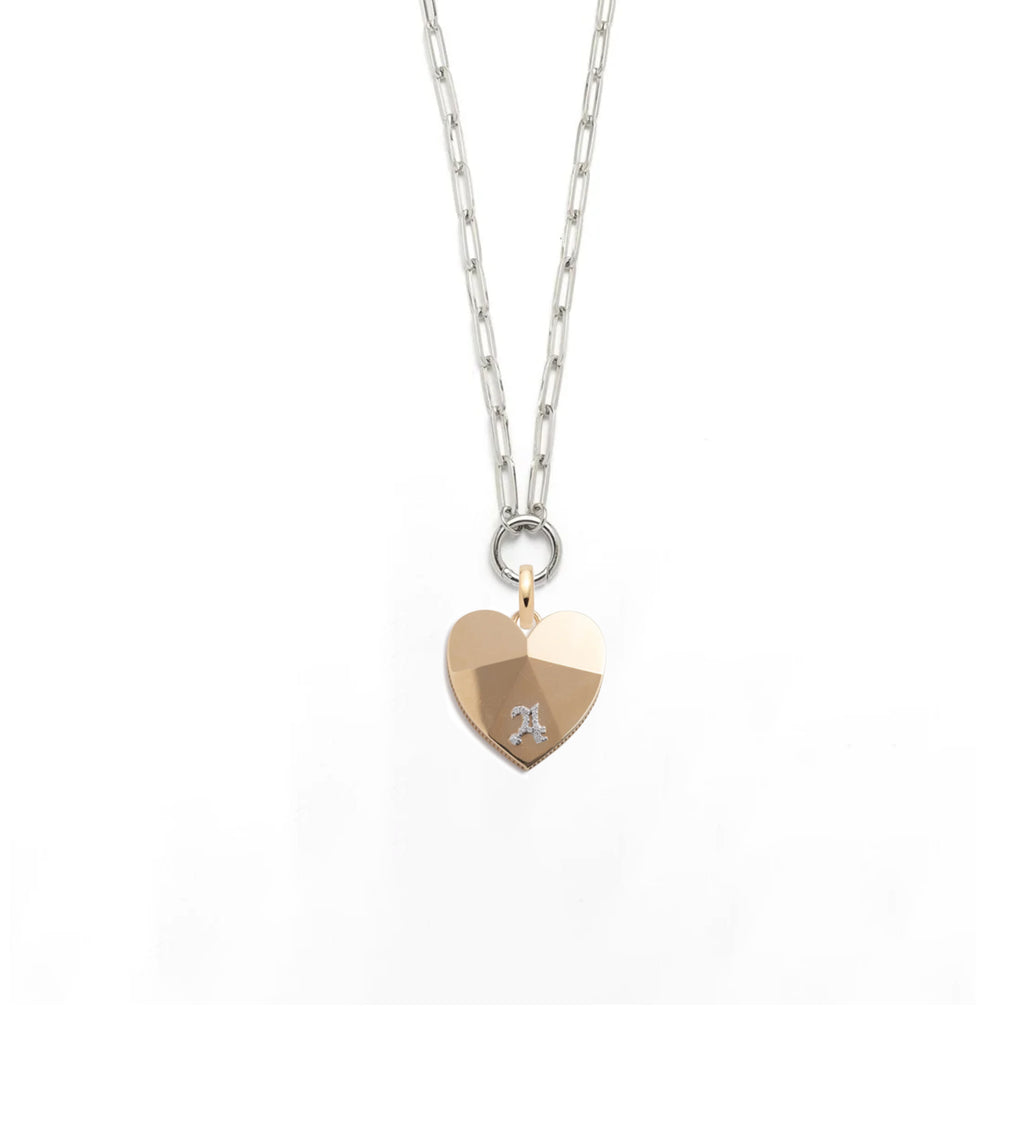 Evergrowing - Love : Custom Facets of Love Classic Fob Open Clip Chain Necklace view 1