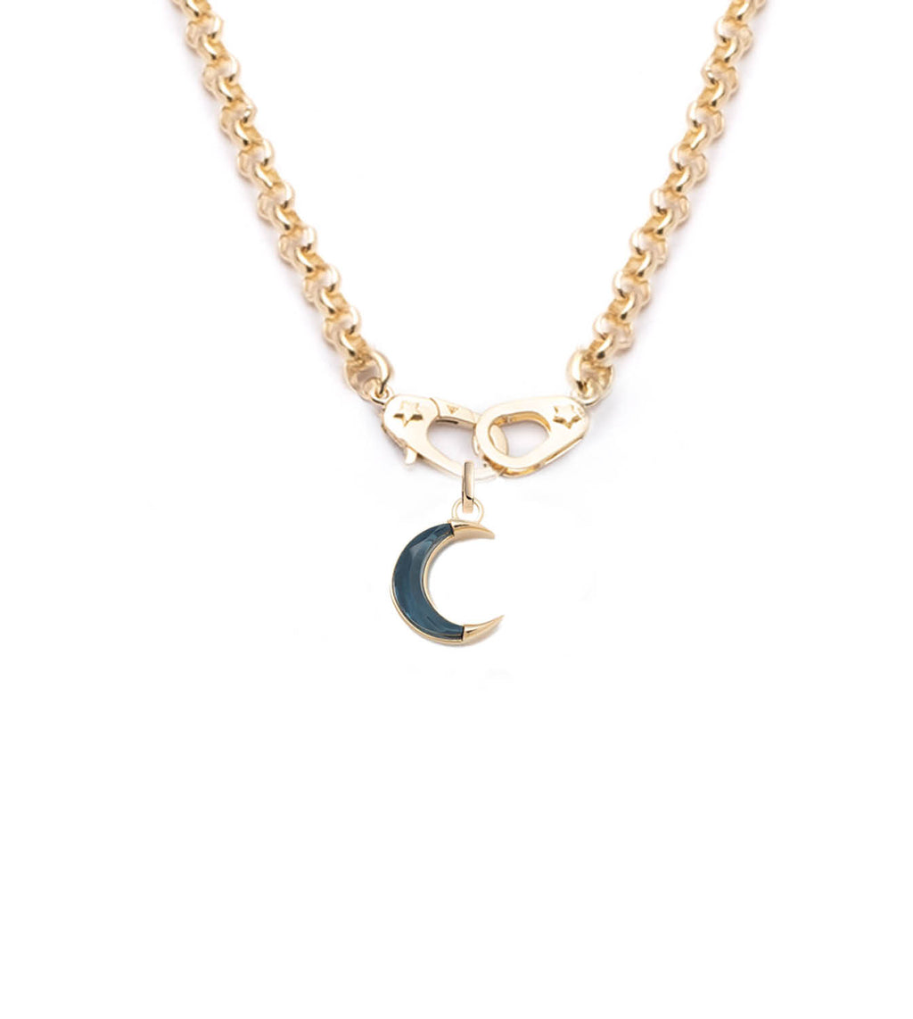 Crescent - Karma : Gemstone Sister Hook Medium Chain Necklace view 1