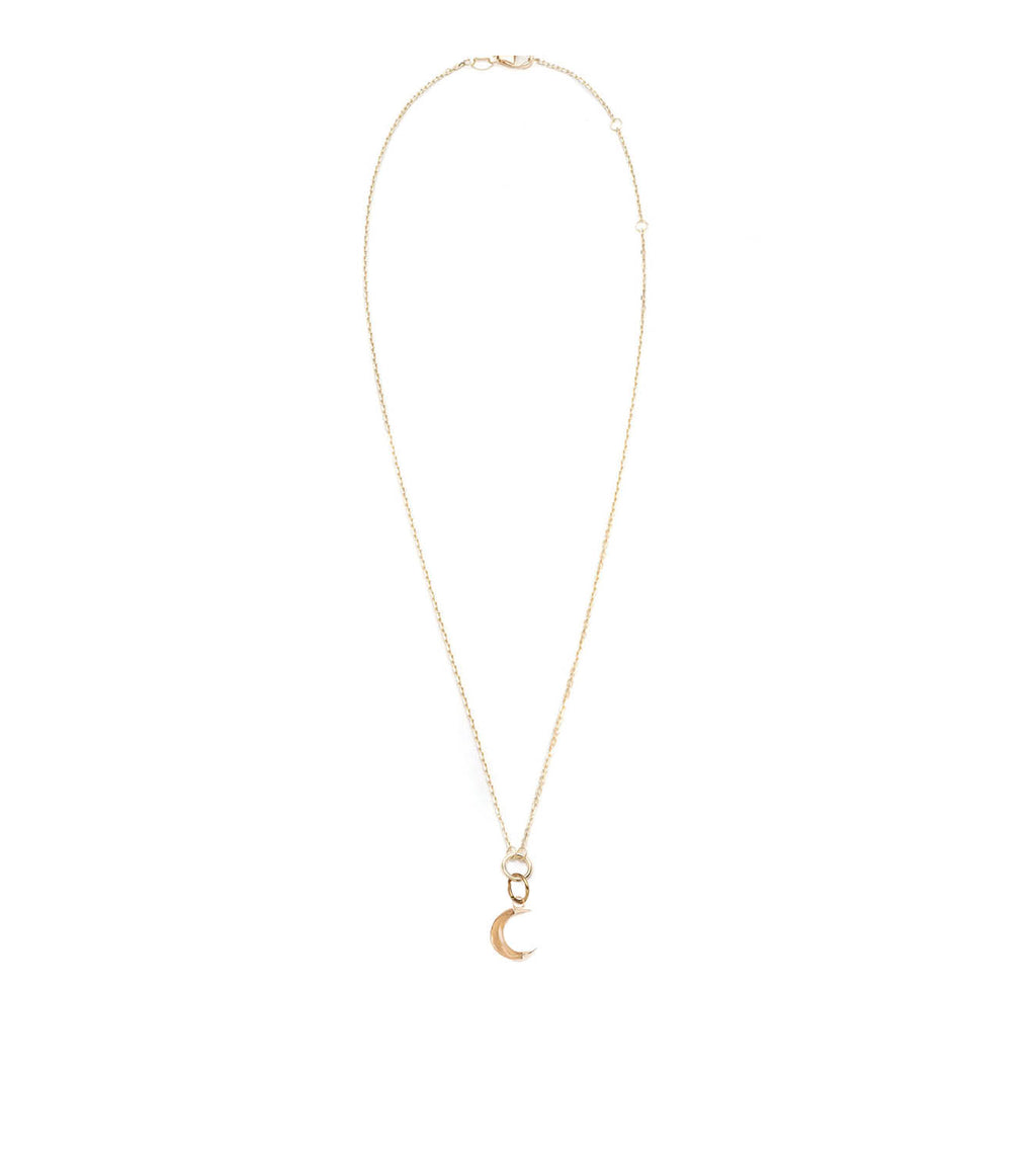 18K Yellow Gold Crescent - Karma : Fine Layer Necklace – FoundRae