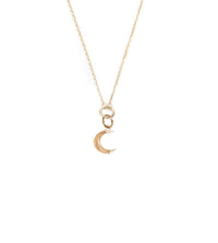 18K Yellow Gold Crescent - Karma : Fine Layer Necklace – FoundRae
