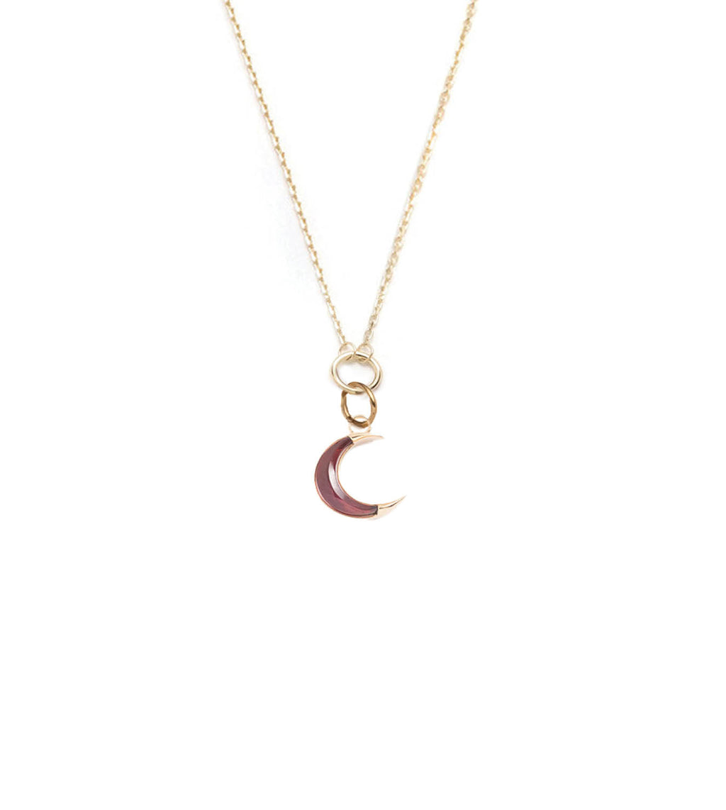 18K Yellow Gold Crescent - Karma : Fine Layer Necklace – FoundRae