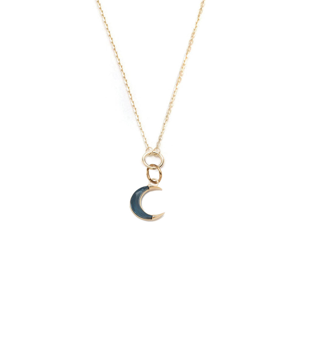 18K Yellow Gold Crescent - Karma : Fine Layer Necklace – FoundRae