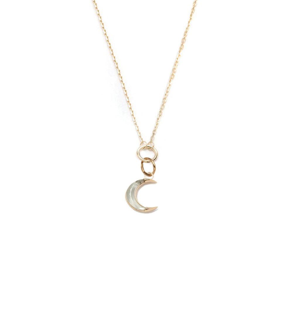 18K Yellow Gold Crescent - Karma : Fine Layer Necklace – FoundRae