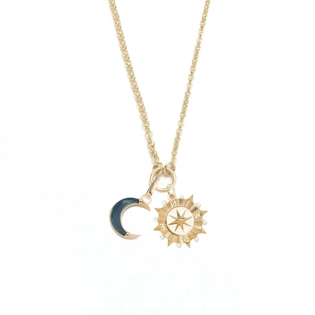 Internal Compass : Small Open Belcher Necklace view 1
