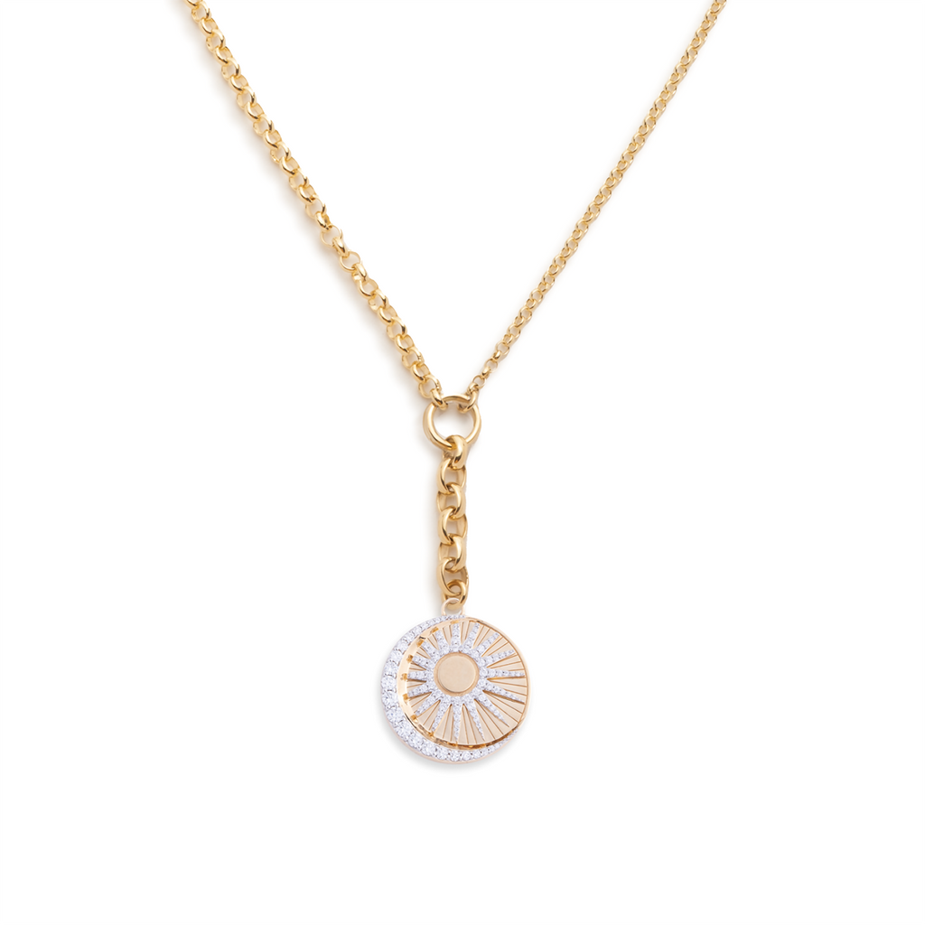 18K Yellow Gold Balance : Heavy Mixed Belcher Necklace – FoundRae view 1