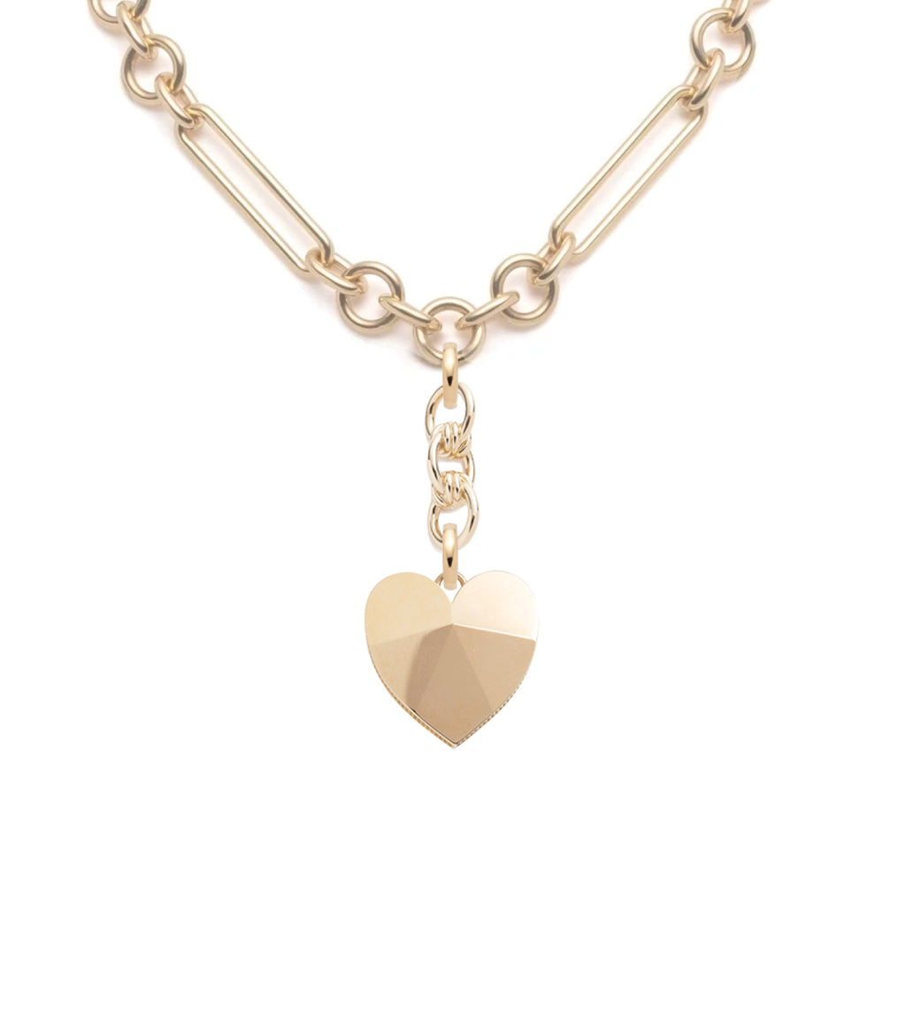 Ever Growing - Love : Facets of Love Midsized Mixed Clip Chain Necklace view 1