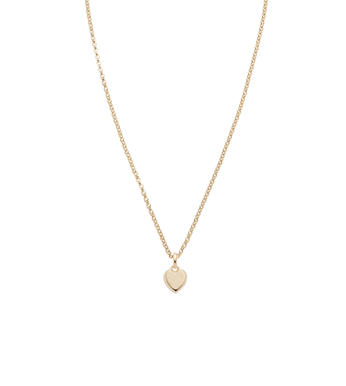 Petite Heart Ingot - Love : Fine Belcher Chain Necklace