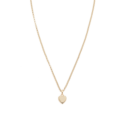 Petite Heart Ingot - Love : Fine Belcher Chain Necklace