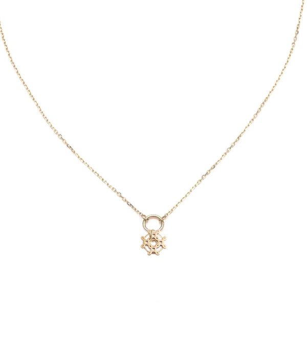 Baby Passion Medallion On Yellow Gold Refined Clip Chain Necklace | Ylang 23