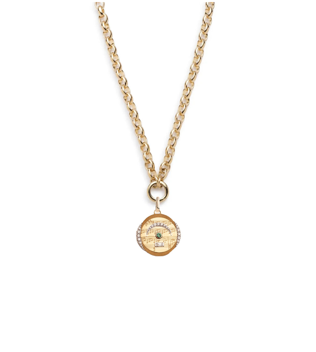 Pause - Internal Compass : Heavy Open Belcher Chain Necklace view 1