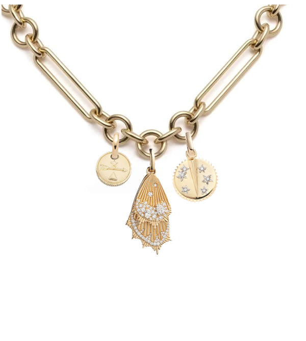Miniature Heart Pave Symbol Drop Necklace - Love – Marissa Collections