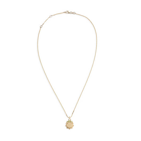 Foundation - Personalized | Engravable Birthstone Fine Diamond Cut Curb Necklace | Yellow Gold