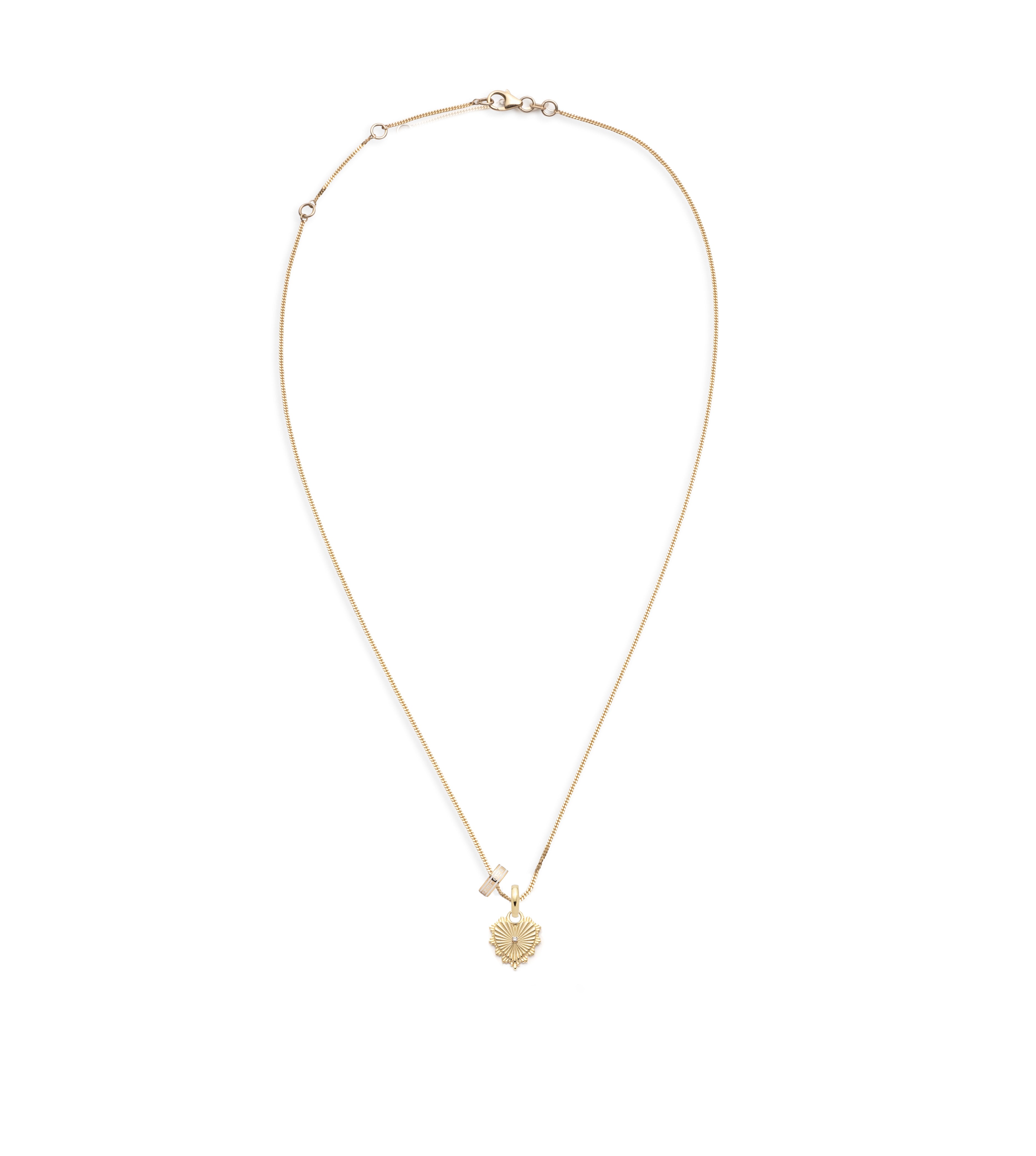 True Love & Wholeness : Fine Diamond Cut Curb Necklace