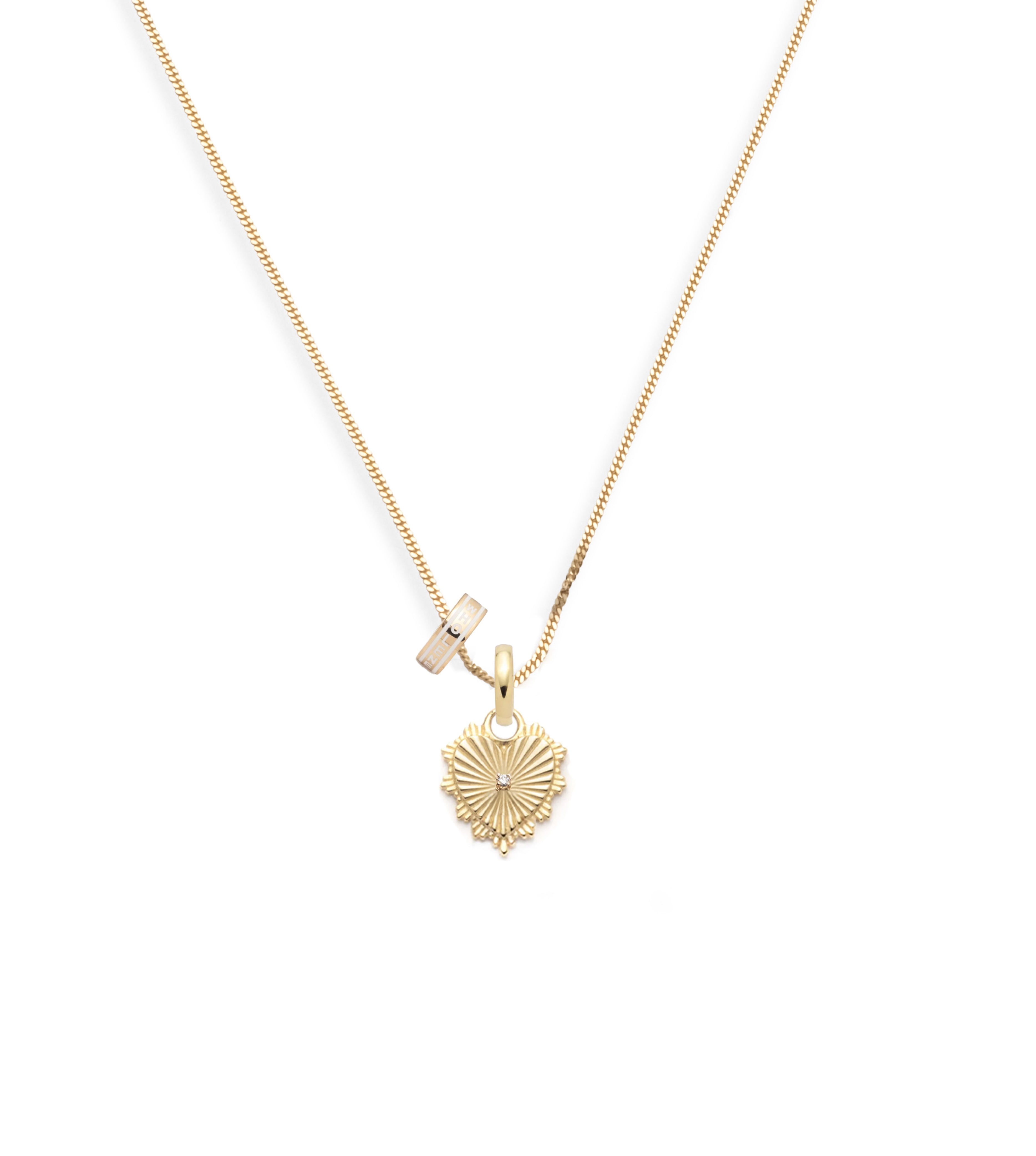 True Love & Wholeness : Fine Diamond Cut Curb Necklace