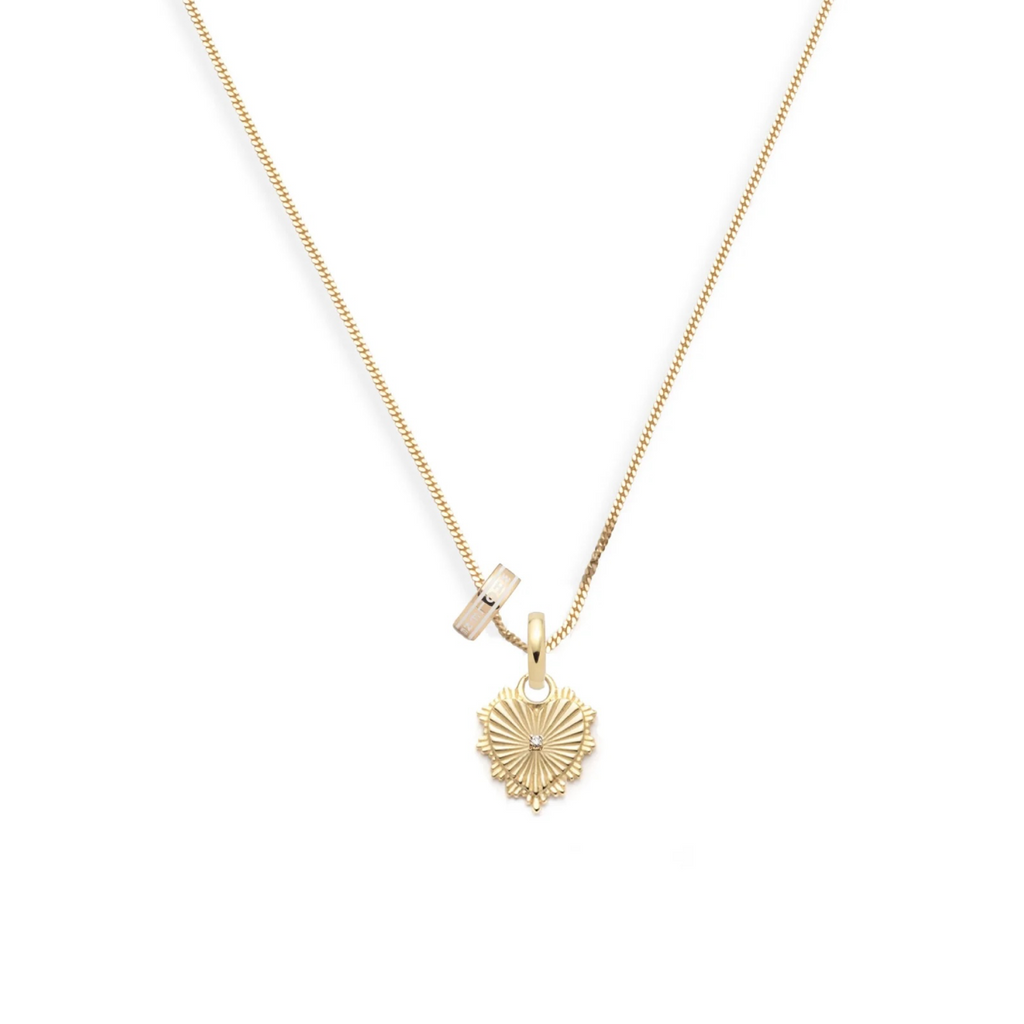 True Love & Wholeness : Fine Diamond Cut Curb Necklace view 1