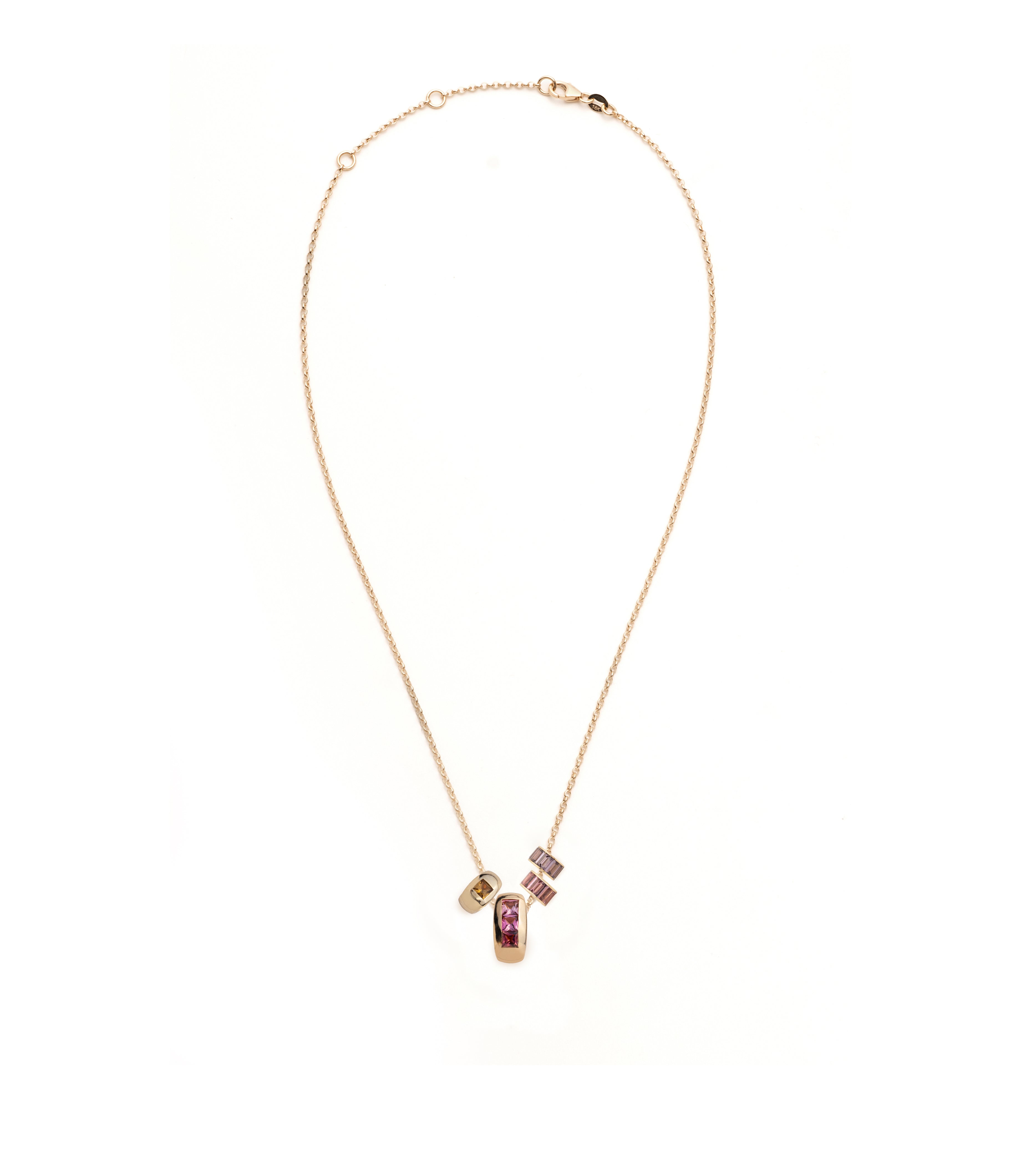 Heart Beats & Heart Slides : Golden Hour Fine Belcher Necklace Story