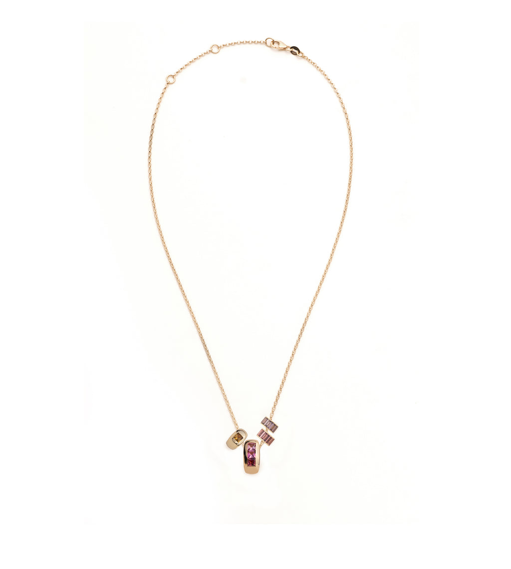 Heart Beats & Heart Slides : Golden Hour Fine Belcher Necklace Story view 2