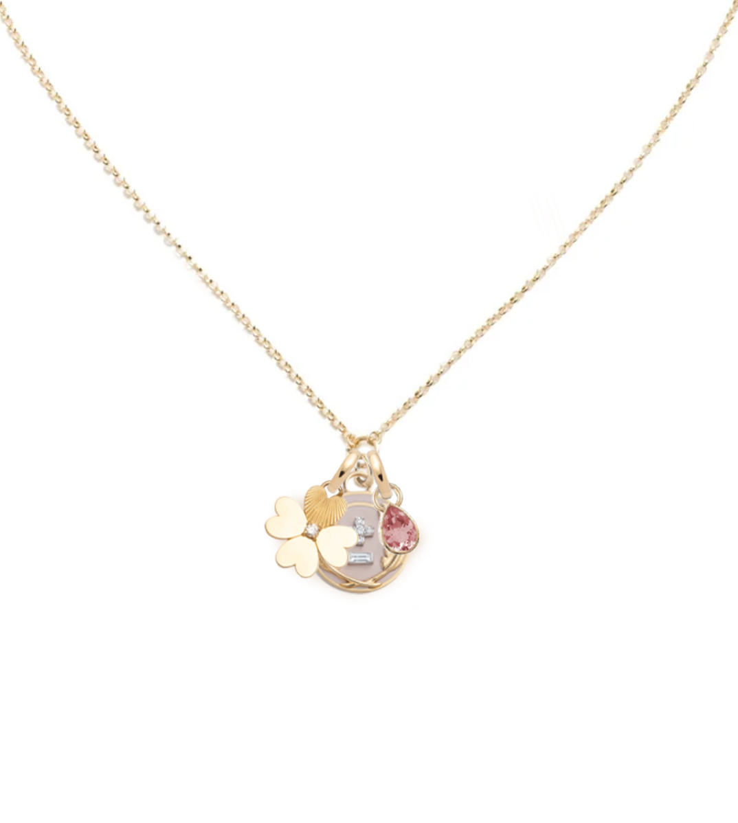 Vivacity, Four Heart Clover & Forever & Always a Pair : Pink Tourmaline Fine Belcher Story