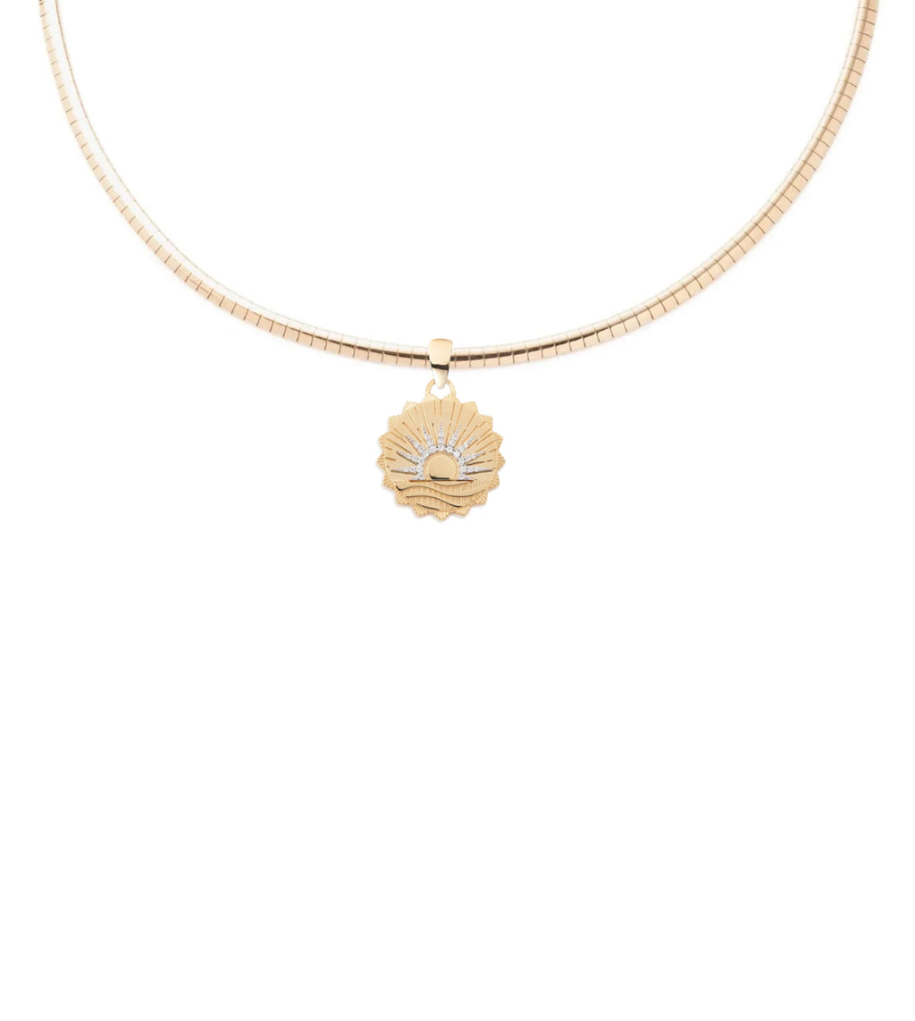 New Beginnings - Internal Compass : Small Sleek Collar Necklace view 1