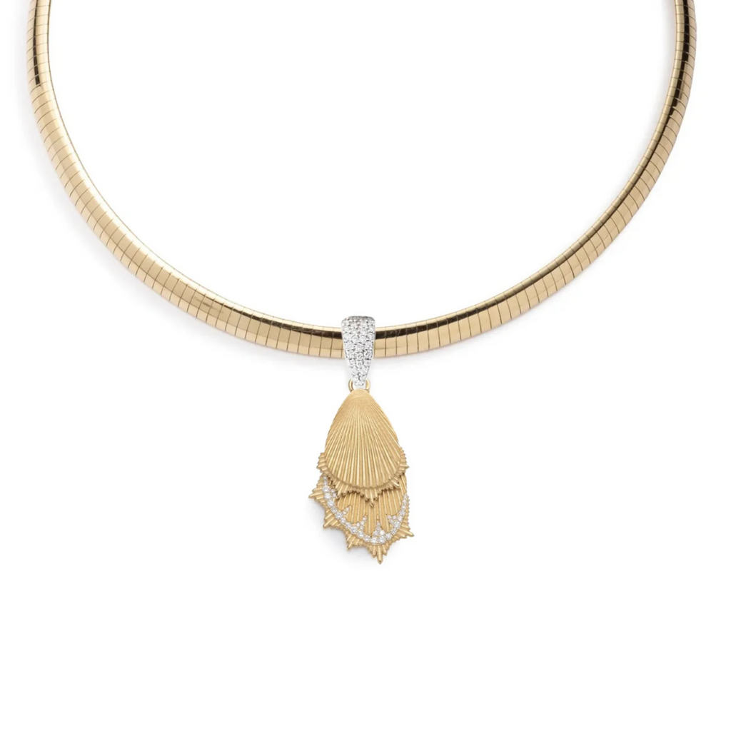 Butterfly Wings : Medium Sleek Collar Necklace view 1