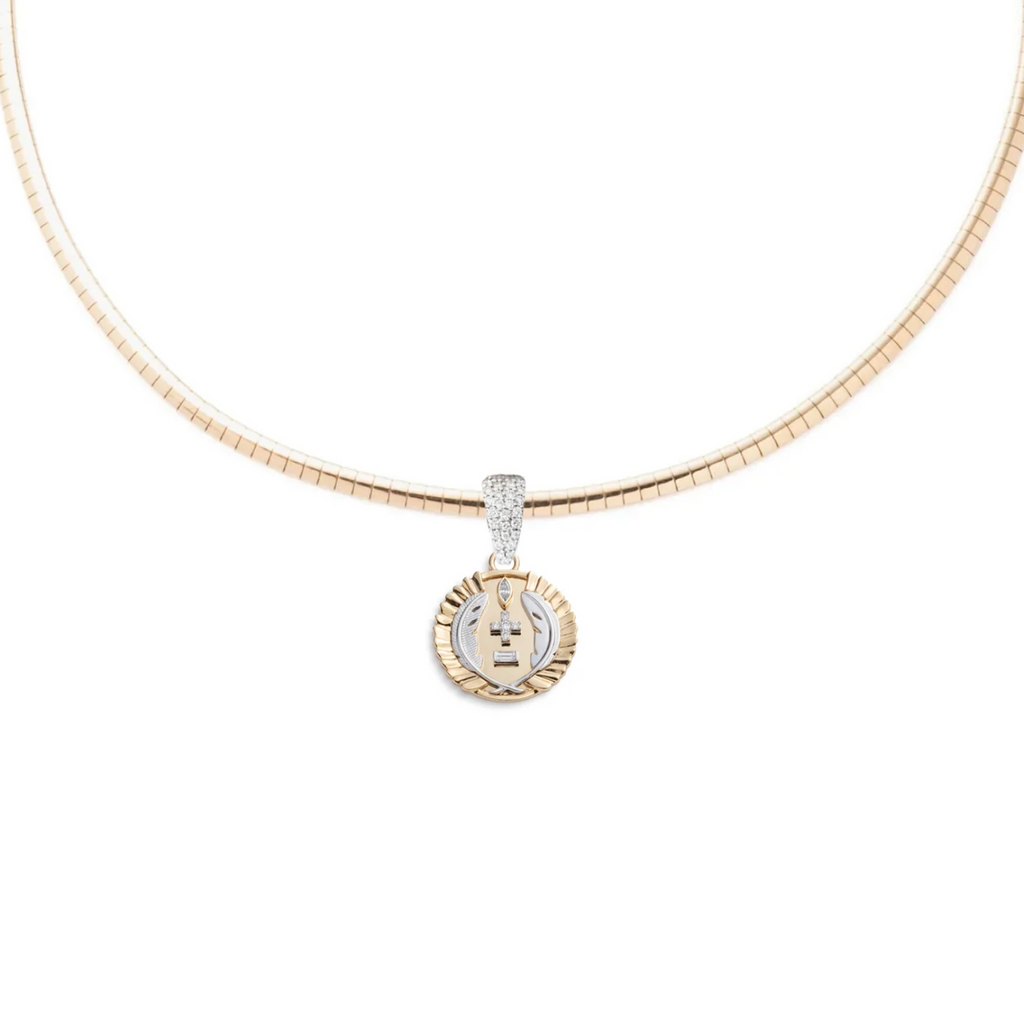 Vivacity : Small Sleek Collar Diamond Necklace view 1