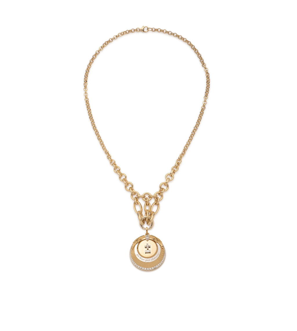 18K Yellow Gold Vivacity Lattice Necklace : in Yellow Gold with Diamonds – FoundRae