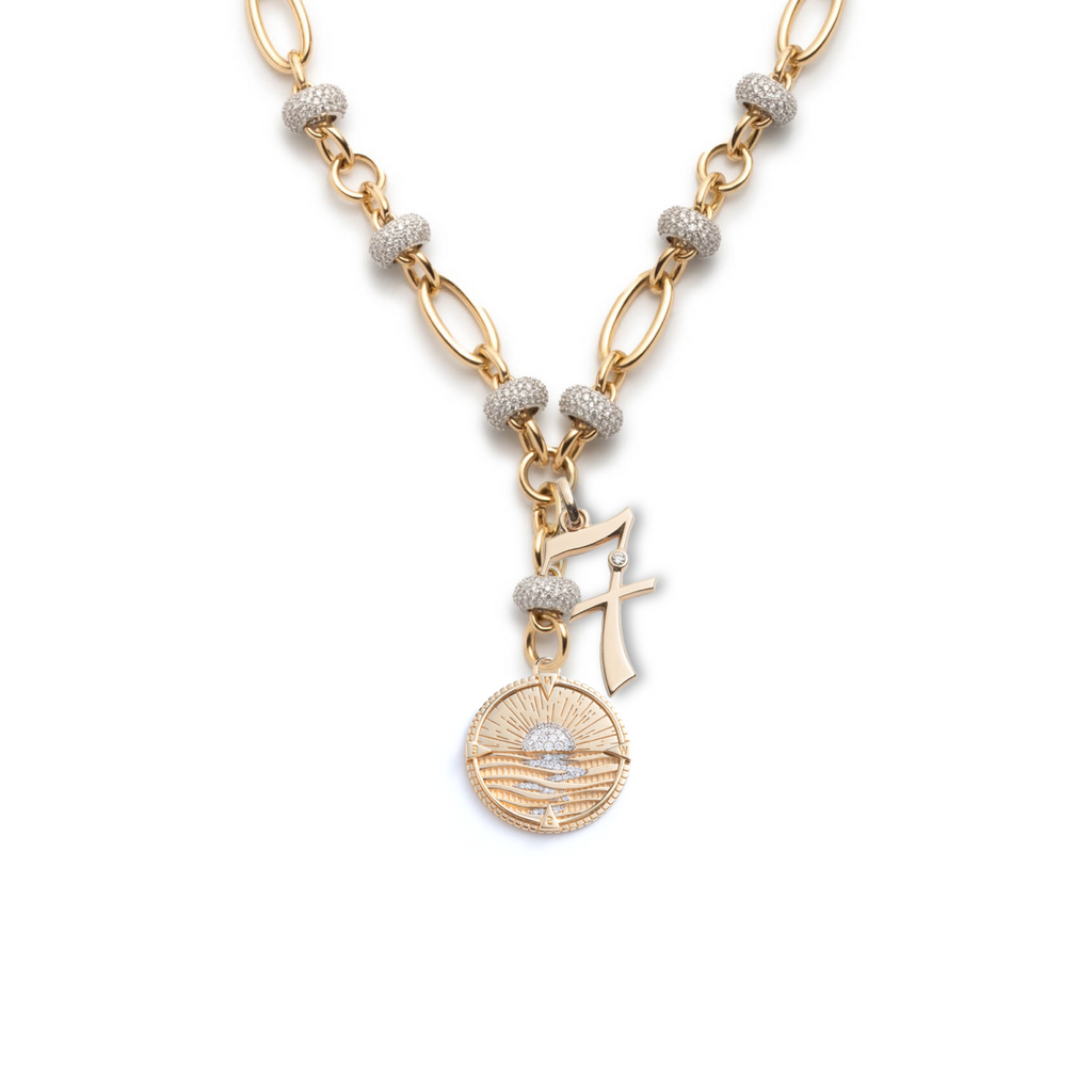 New Beginnings and Number Orbit Extension Story : in Yellow Gold with Diamonds view 1