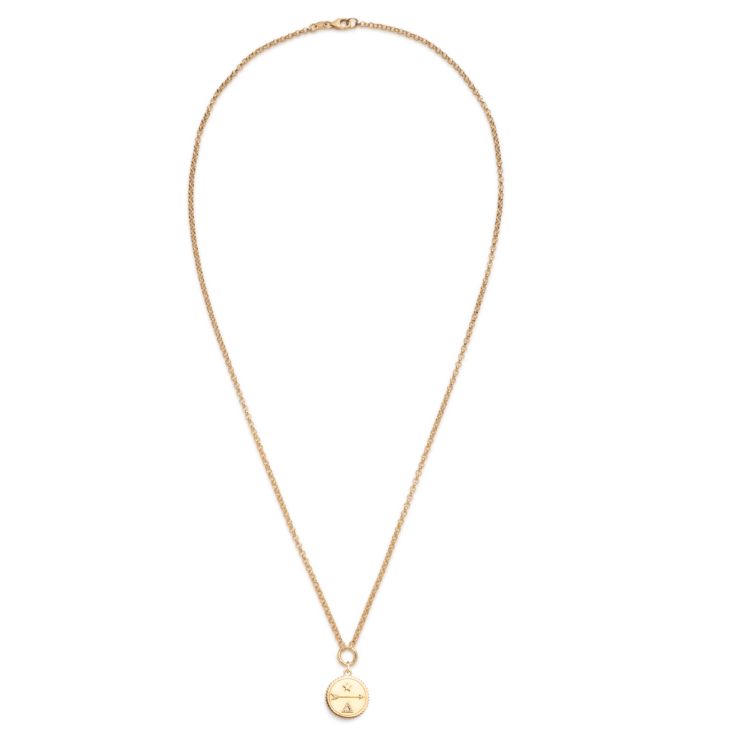18K Yellow Gold Dream | Small Belcher Necklace | Diamonds, Yellow Gold – FoundRae view 3