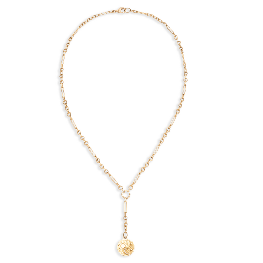 18K Yellow Gold Foundation | Balance Fine Mixed Clip Extension Necklace | Diamonds, Yellow Gold – FoundRae view 4