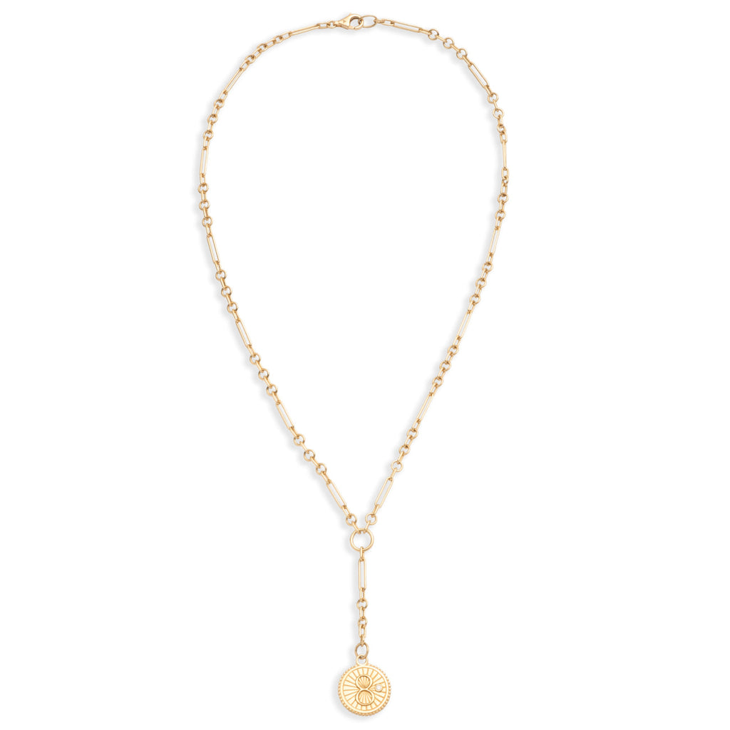18K Yellow Gold Karma Fine Mixed Clip Extension Necklace : in Yellow Gold with Diamond – FoundRae view 3
