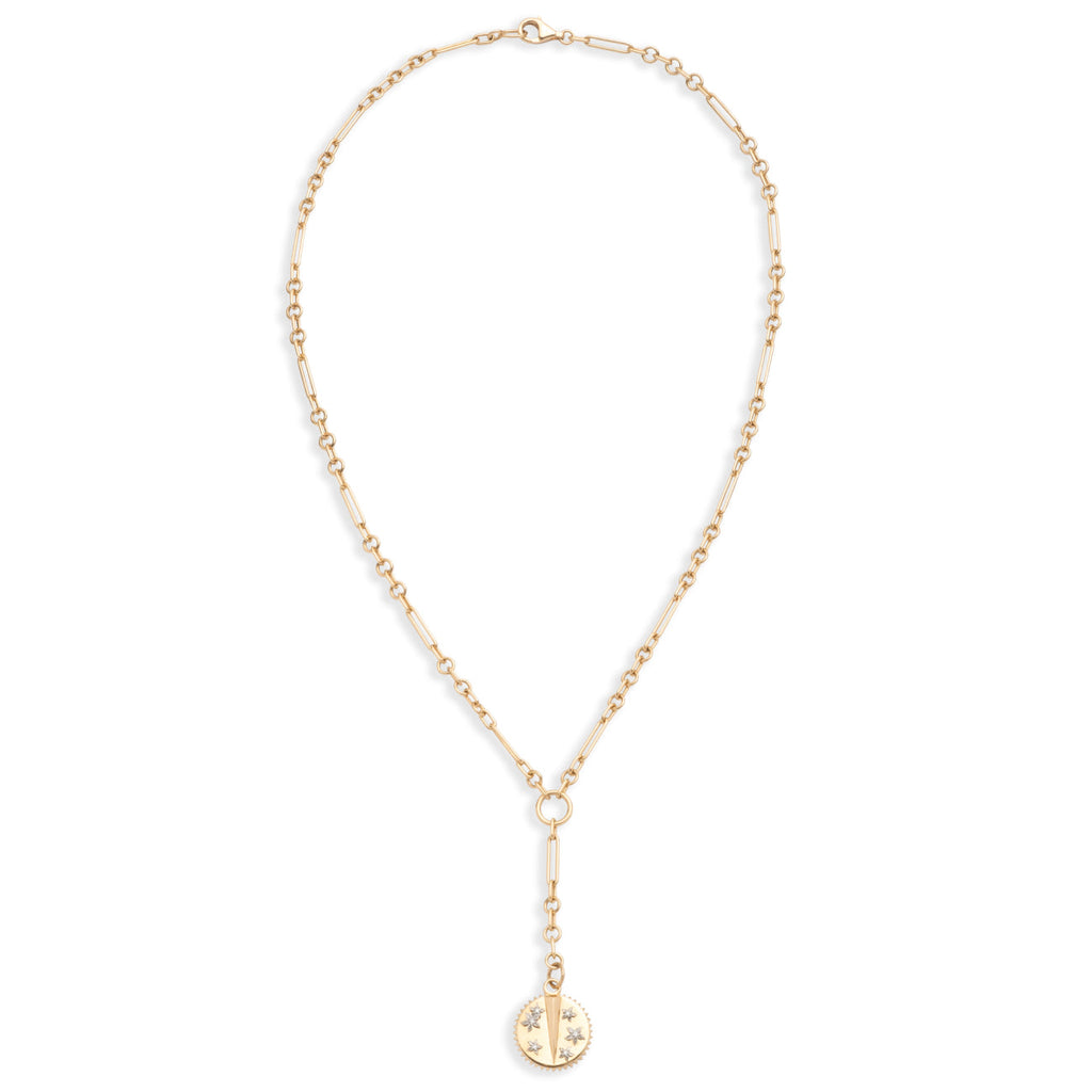18K Yellow Gold Resilience Fine Mixed Clip Extension Necklace : in Yellow Gold with Diamonds – FoundRae view 3