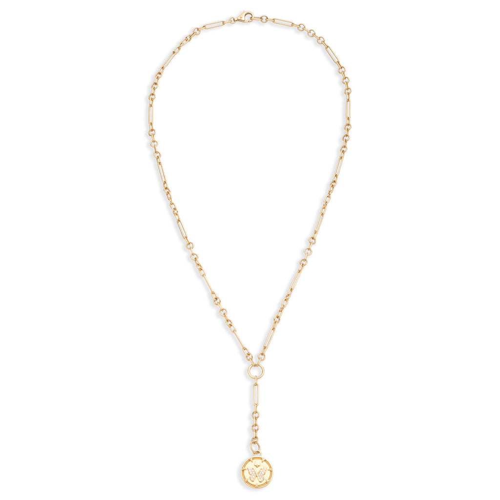 18K Yellow Gold Reverie Fine Mixed Clip Extension Necklace : in Yellow Gold with Diamonds – FoundRae view 3