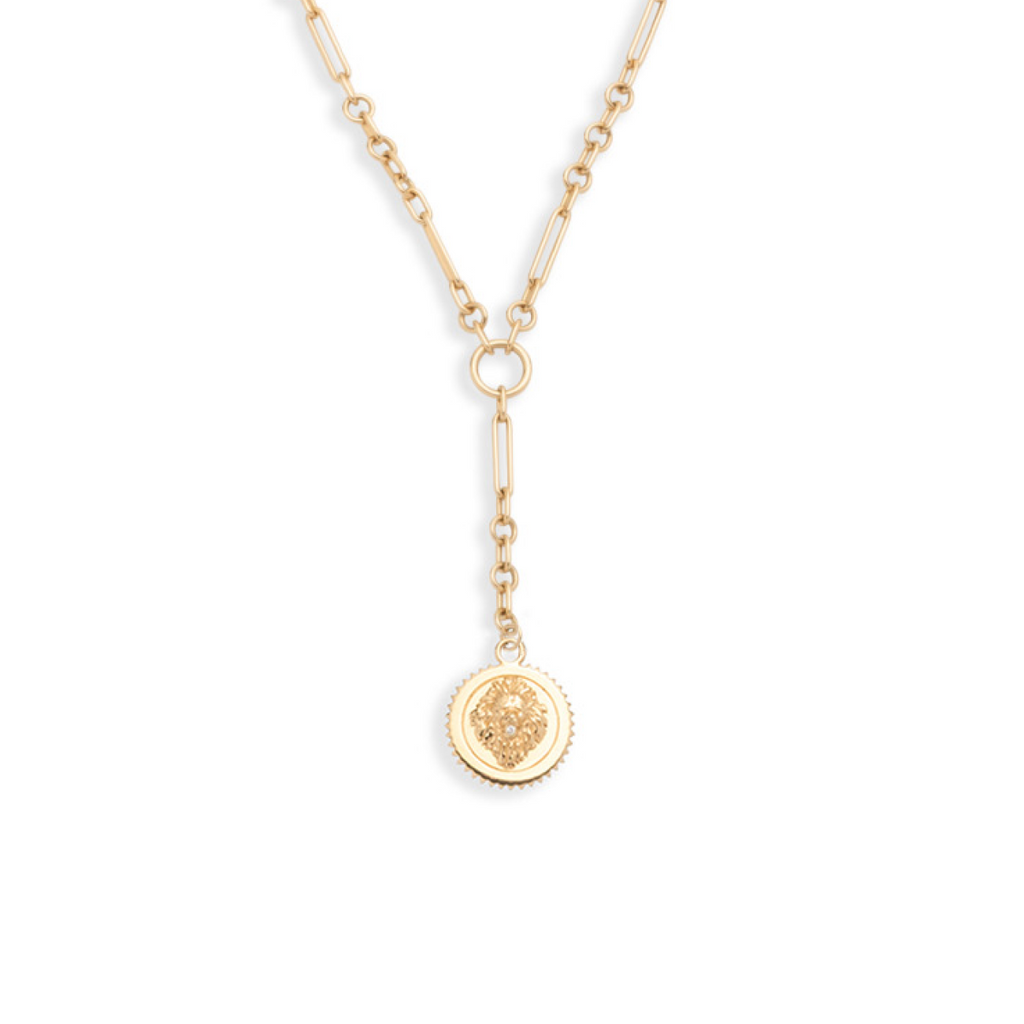 18K Yellow Gold Strength | Fine Mixed Clip Extension Necklace | Diamond, Yellow Gold – FoundRae view 3