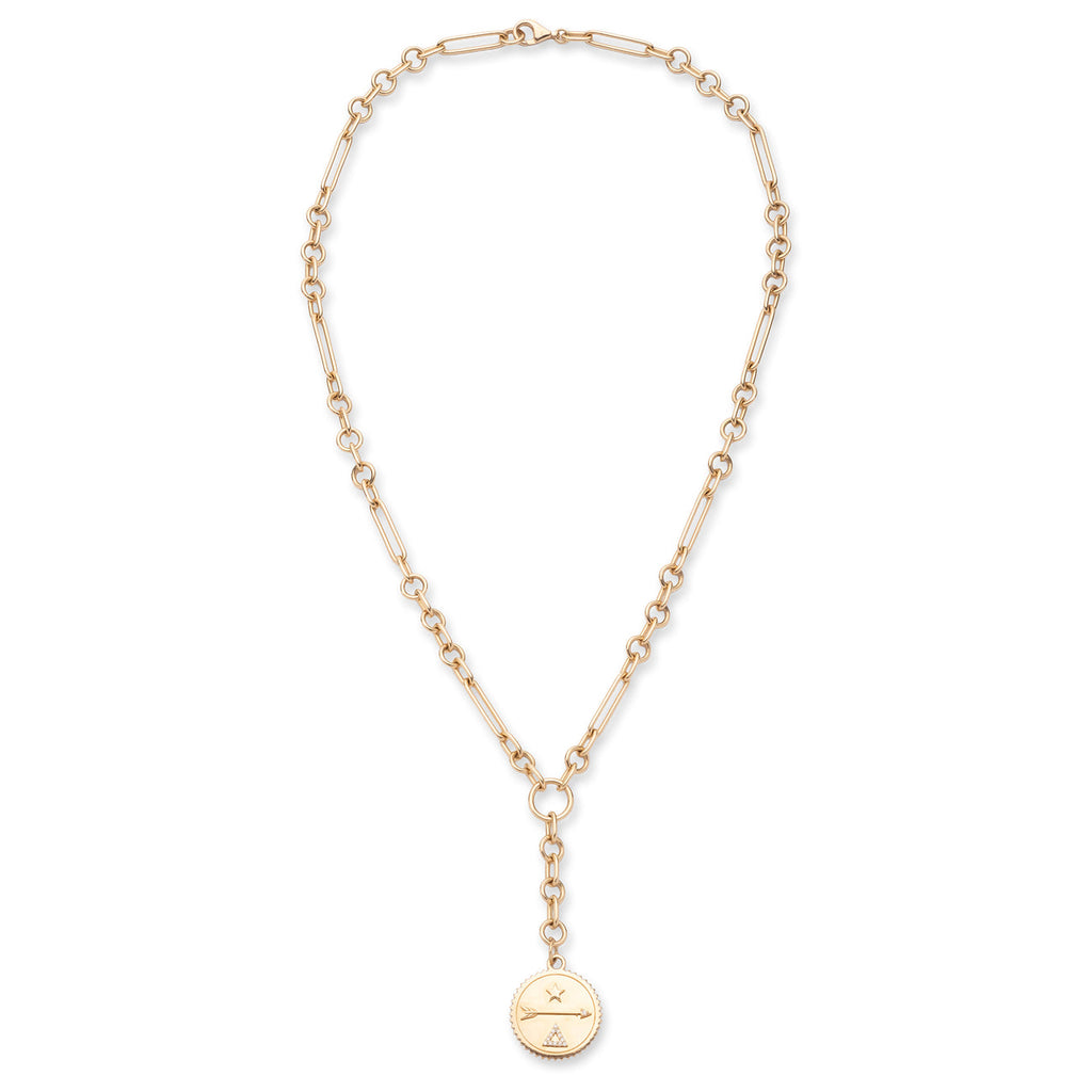 18K Yellow Gold Dream Small Mixed Clip Extension Necklace : in Yellow Gold with Diamonds – FoundRae view 3