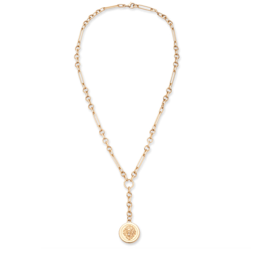 18K Yellow Gold Strength | Small Mixed Clip Extension Necklace | Diamond, Yellow Gold – FoundRae view 3