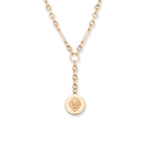 Strength Small Mixed Clip Extension Necklace : in Yellow Gold with Diamonds