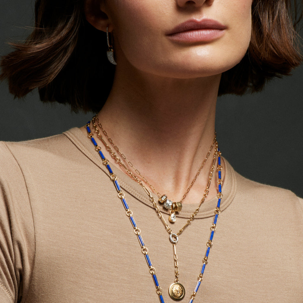 Forever & Always a Pair and Heart Beats Super Fine Clip Story : in Mixed Gold with Diamonds view 2