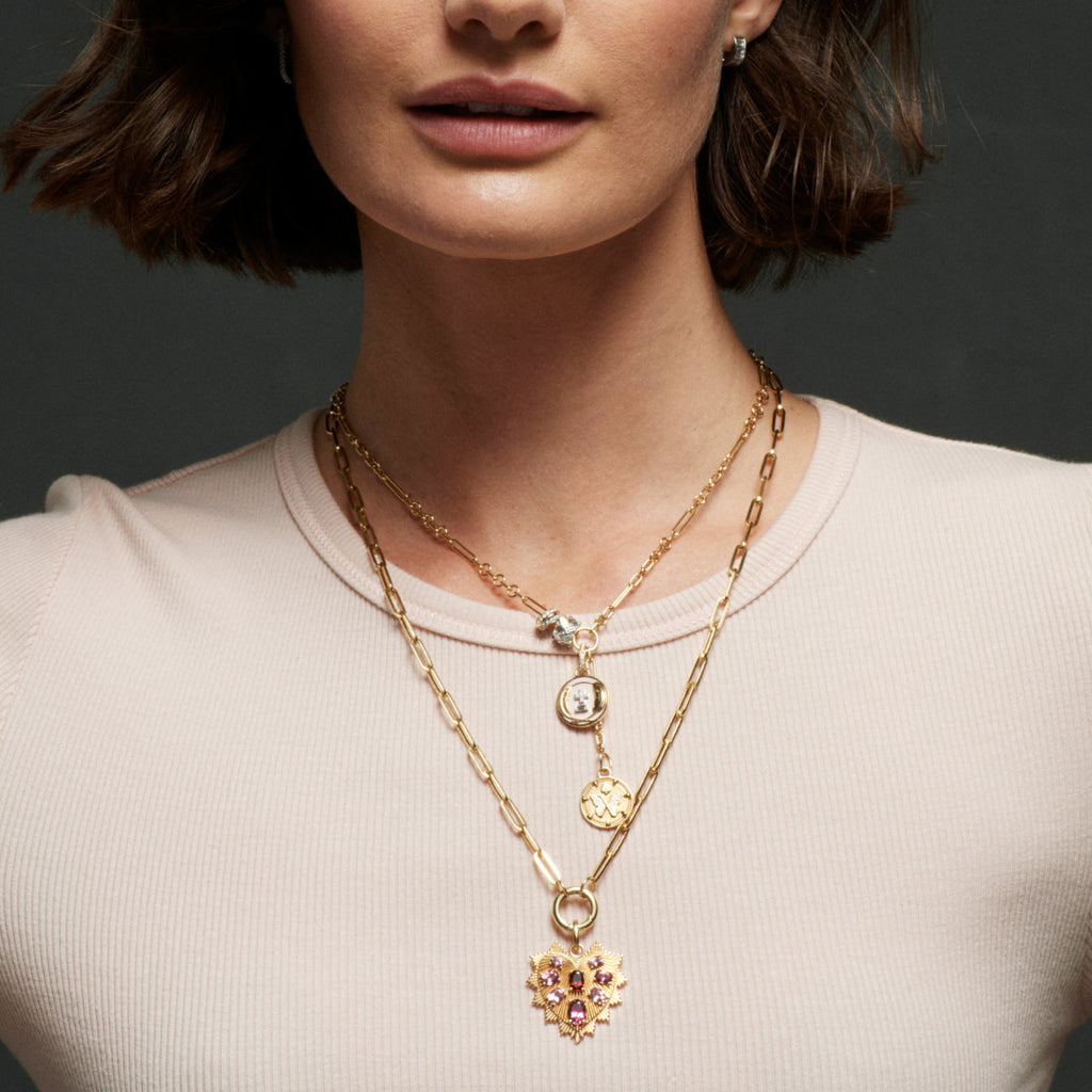 Reverie and Vivacity Fine Mixed Clip Extension Story : in Yellow Gold with Diamonds view 2