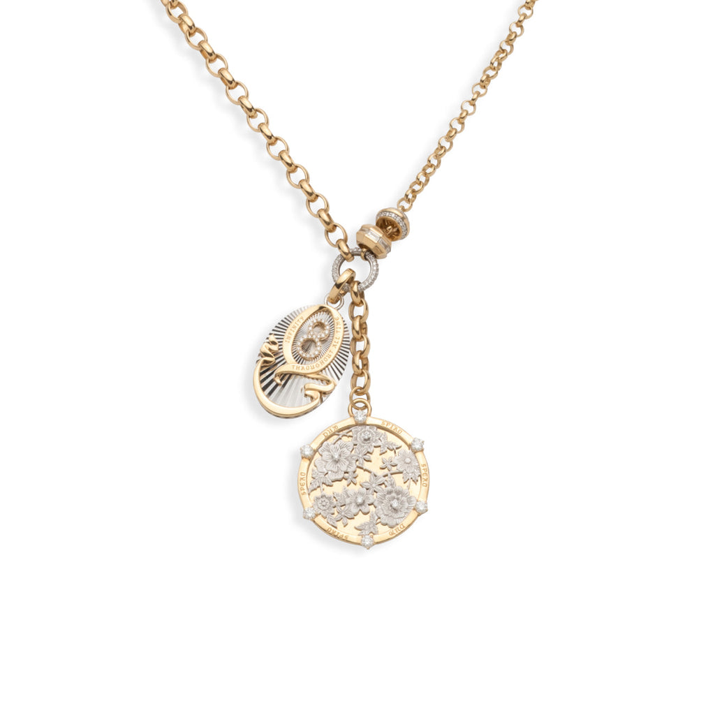 Resilience and Karma Heavy Mixed Belcher Extension Story : in Mixed Gold with Diamonds view 1