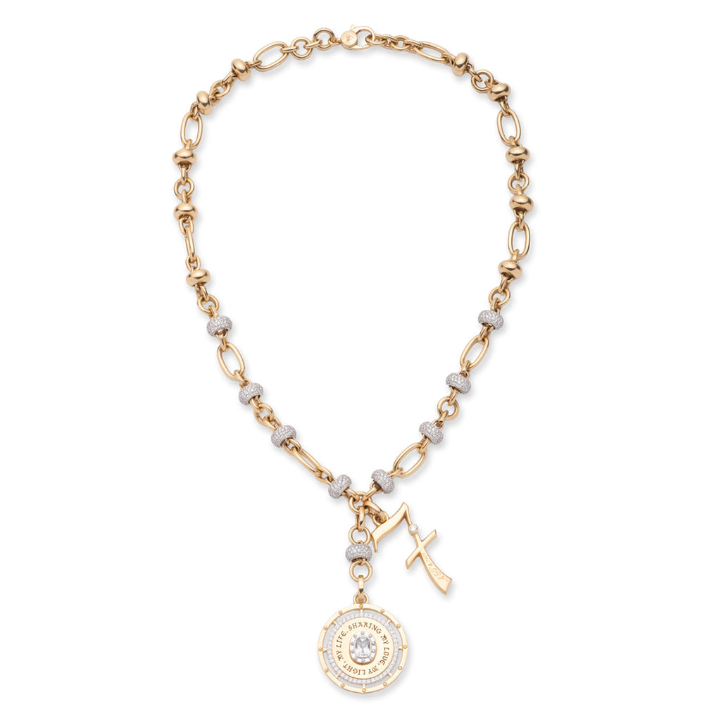 18K Yellow Gold Commitment and Number Orbit Extension Story : in Yellow Gold with Diamonds – FoundRae view 3