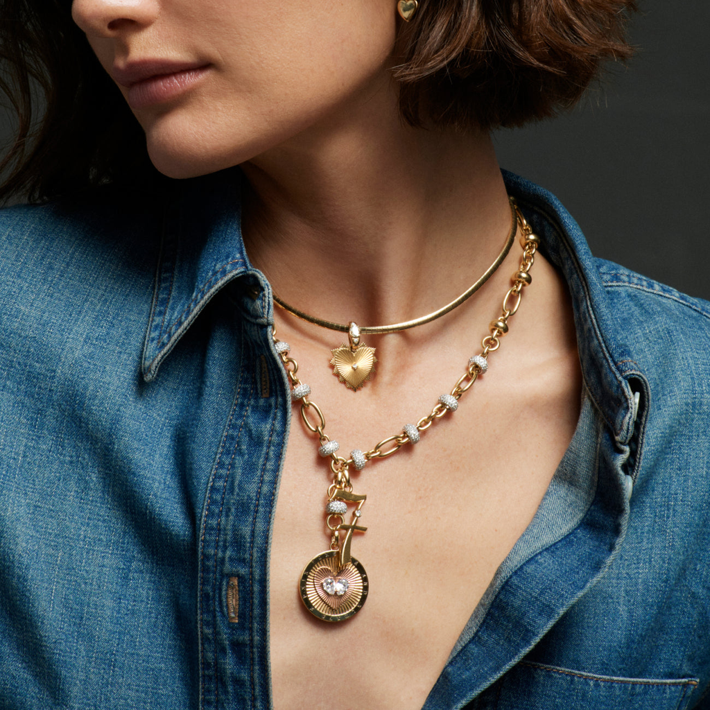 Commitment and Number Orbit Extension Story : in Yellow Gold with Diamonds view 2