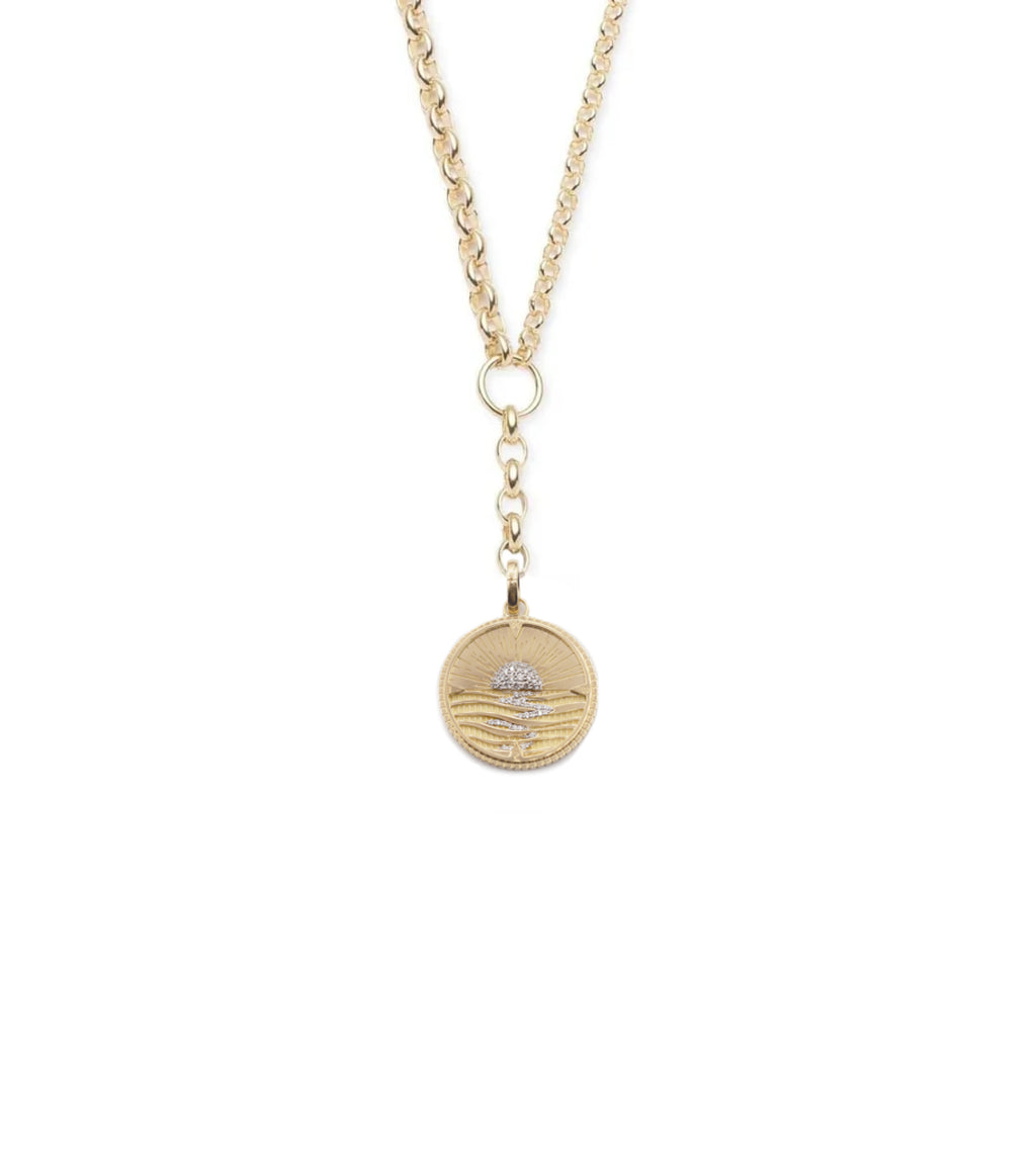 New Beginnings - Internal Compass : Heavy Mixed Belcher Extension Chain Necklace view 1