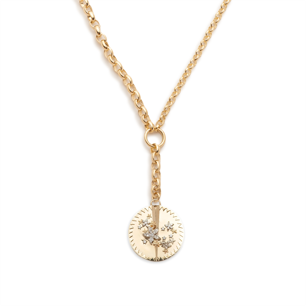 18K Mixed Gold Blossoms - Resilience : Heavy Mixed Belcher Extension Chain Necklace – FoundRae view 3