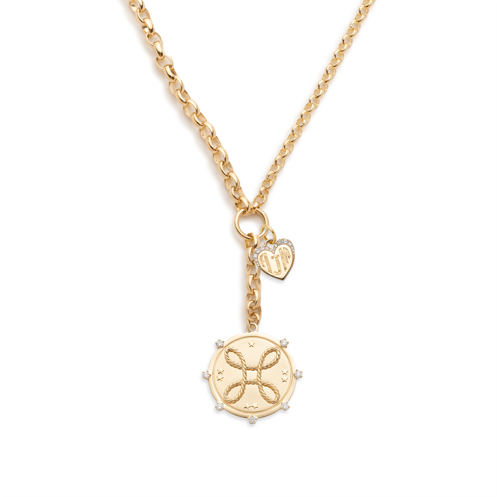 True Love Story : Heavy Mixed Belcher Extension Chain Necklace view 1