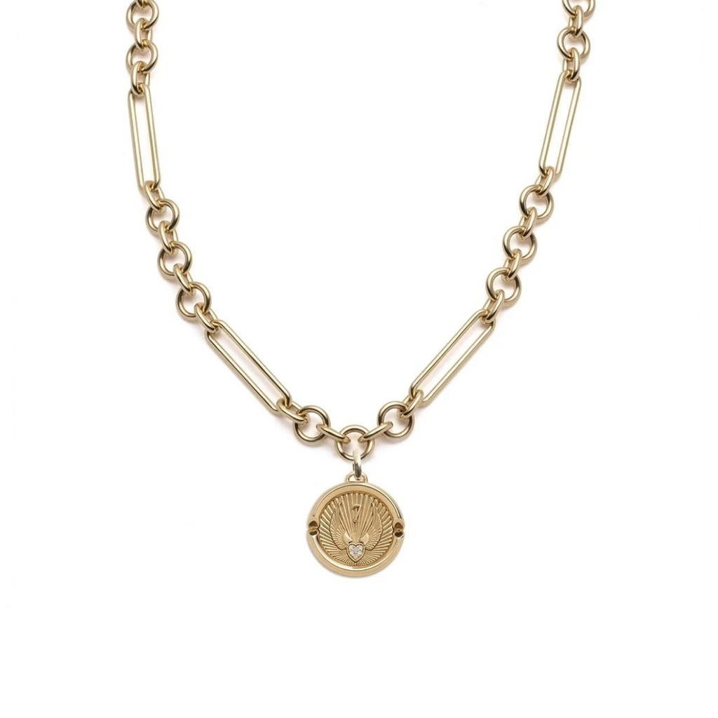 Beloved, With Wings We Fly - Love & Vivacity : Midsized Mixed Clip Necklace view 1